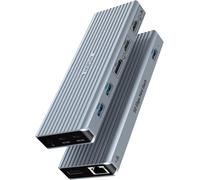 Dongle Usb C,11 En 1 Usb C Docking Station Triple Display Hub Pour M1/M2 Macbook Pro/Air (4K Hdmi/Dp,Pd 100 W,10 Gbps Usb 3.1,3,5 Mm Audio,Ethernet) Laptop Adapter For Dell,Surface,