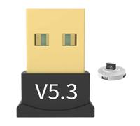 Dongle USB sans fil - Adaptateur pour émetteur de bureau pour ordinateur portable version 5.3, récepteur longue portée pour PC pour connecter des écouteurs, des haut-parleurs, une manette de jeu et