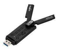 Nedis Dongle Wi-Fi 6E AX5400 avec Connexion USB 3.0 et 2 Antennes à Triple Bande