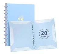 DONGLI Lot de 2 Chemises pour Partitions,20 Pages Dossier de Musique-Bleu | Classeur A4 pour Partitions de Musique