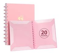 DONGLI Lot de 2 Chemises pour Partitions,20 Pages Dossier de Musique-Rose | Classeur A4 pour Partitions de Musique