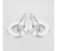 DONGLING Joint De Moyeux Anneaux Centraux De Moyeu Roue en Alliage D'aluminium Voiture, 4 Pièces, Alésage Central 60.1-56.1/66.6-57..1-64.1/67.1-57.1/73...1-60.1(72.6-71.1mm)