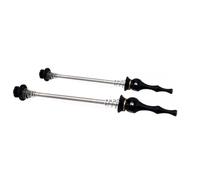DONGLING Serrages Et Blocages Rapides Brochettes de moyeu Roue vélo 1 Paire brochettes à dégagement Rapide ultralégères Anti-Corrosion Tige d'essieu Universelle for Route(Black)