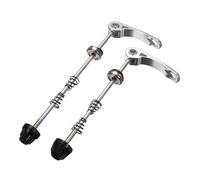 DONGLING Serrages Et Blocages Rapides Brochettes de moyeu Roue vélo, 1 Paire, Levier Boulon à dégagement Rapide, Jeu d'essieux, Outils réparation, Accessoire(Silvery)