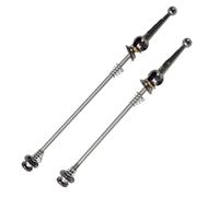 DONGLING Serrages Et Blocages Rapides Brochettes de moyeu Roue vélo, 1 Paire, Route Montagne léger, dégagement Rapide, brochette Avant et arrière, Levier Fixation d'essieu en Titane(Titanium)