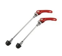 DONGLING Serrages Et Blocages Rapides Brochettes de moyeu Roue vélo, 1 Paire, VTT, Cyclisme sur Route, leviers à dégagement Rapide Avant et arrière(Red)