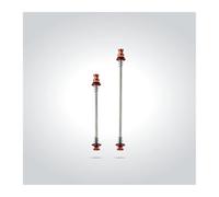 DONGLING Serrages Et Blocages Rapides Brochettes de moyeu Roue vélo à dégagement Rapide 36 g/Paire, Levier brochette en Titane Ultra léger, axe Ti for Cyclisme sur Route(Red)