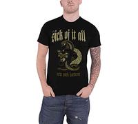DONGNODQ Sick of It All T Shirt Panther Band Logo York Hardcore Mens (3X-Large)