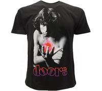 DONGNODQ Tshirt The Doors Knit Shirt Jim Morrison Prism Black Manches Courtes(Large)