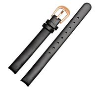 dongriuk Bracelet en cuir véritable 10 mm pour montre à quartz pour femme Calvin Klein K43231CS K43232(Black rg)