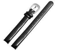 dongriuk Bracelet en cuir véritable 10 mm pour montre à quartz pour femme Calvin Klein K43231CS K43232(Bright black sk)