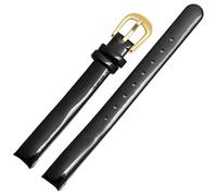 dongriuk Bracelet en cuir véritable 10 mm pour montre à quartz pour femme Calvin Klein K43231CS K43232(Bright black g)