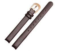 dongriuk Bracelet en cuir véritable 10 mm pour montre à quartz pour femme Calvin Klein K43231CS K43232(Brown rg)