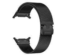 dongriuk Bracelet magnétique en acier inoxydable pour Galaxy Watch 7 Ultra 47 mm, bracelet milanais sans espace(Black black)