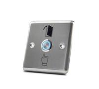 Dongyang Bouton Poussoir de Bouton de Sortie de porte en Acier Inoxydable avec Iumière LED pour Système de Verrouillage de Contrôle d'accès à Domicile (86 * 86mm)