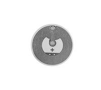 Dongyang Tags NFC | Puce NTAG216 | 888 Octets de Mémoire | Étiquettes Autocollantes Rondes et Transparentes |Force de Numérisation élevée avec un Design Ultra fin | Colle Forte (20)