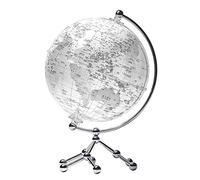 DONGYUCHUN Globe Transparent Haute Définition Étudiant Enseignement Apprentissage Interactif Globe en Métal Bureau Ornements Décoratifs,Blanc