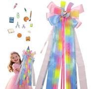 DONGZQAN Nœud pour sacs d'écolier, sacs à sucre, 60 × 20 cm, pour sac d'école, décoration de sacs à sucre, nœud violet clair, kit de bricolage, sac d'école, nœud (licorne)