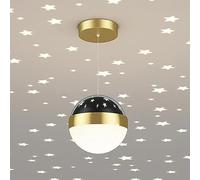 DONHEK Fée Étoile Suspension Globe Lampe Suspendue Projecteur Étoile Chambre d'enfant Plafond Luminaire 12W LED Suspension Lumières pour Couloir Enfants Chambre Pépinière Café Bar Star of Light