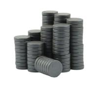 Doni Bomboniere - 100 aimants en ferrite aimants ronds de 2 cm - Aimant pour réfrigérateur, tableau noir, passe-temps, artisanat - petits aimants puissants