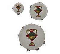 Doni Bomboniere Anniversaire 1 pc Tambourin avec As de Coupes Dix-huitième Cartes Siciliennes Idées Cadeaux Completes Originaux Bon Marché (A)