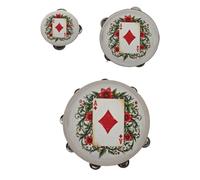 Doni Bomboniere Anniversaire 1 pc Tambourin avec As de Peintures Dix-huitième Cartes Françaises Idées Cadeaux complètes Originales Bon marché (A)