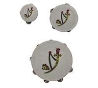 Doni Bomboniere Anniversaire 1 pc Tambourin avec As des Épées Dix-huitième Cartes Siciliennes Idées Cadeaux Completes Originaux Bon Marché (B)