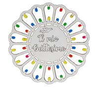 Doni Bomboniere Baptême 1 pcs Aimant Rosace Pugliese Mon Idées Cadeaux complètes Originales Bon marché (C)