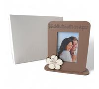 Doni Bomboniere Baptême 1 pcs Cadre Photo avec Application d'une Communion Confirmation Fleur à l'intérieur Une Ballerie Danseuse sur la Partie Supérieure Est Gravé La Phrase Faire de Votre Vie Rêve