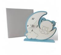 Doni Bomboniere Baptême 1 pcs Horloge En Forme de Lune Premier Anniversaire Et Ours Est Posée sur Un Nuage Accueille Cadran Idées Cadeaux Complètes Originaux Bon Marché
