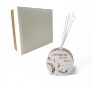 Doni Bomboniere Baptême 1 pcs Parfum Rond avec Plumes Faire Communion Confirmation Mariage de Votre Vie Un Rêve Idées Cadeaux Completes Originaux Bon Marché