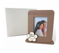 Doni Bomboniere Baptême 1 pièce Cadre photo avec application d'un premier anniversaire communion fleur au centre le petit prince et phrase faire de la vie rêve idées cadeaux complètes originales bon