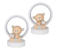 Doni Bomboniere Baptême 1 pièce Lampe avec ourson enfant Premier anniversaire Cœur entre les mains Assortis en deux modèles Idées cadeaux complètes originales bon marché