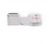 Doni Bomboniere Baptême Boîte à bijoux avec application premier anniversaire communion douce ballerine sur les pointes tutu rose et phrase trouver du temps pour être heureux idées cadeaux complètes