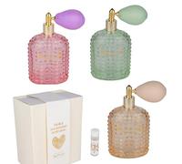 Doni Bomboniere Communion Lot de 1 diffuseur en spray assorti en trois confirmations d'anniversaire 40 ans 30 mariage anniversaire couleurs avec inscription notes parfumées idées cadeaux complètes