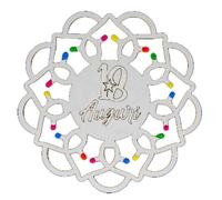 Doni Bomboniere Dix-huit 1 pièce aimant rosaces N°18 luminaries années dix-huitième anniversaire 18e idées cadeaux complètes originales bon marché (A)