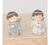 Doni Bomboniere Lot de 12 bonbonnières de naissance pour enfants, motif ange mâle femelle, aimant, signe, souvenirs, bricolage emballé, gadgets pensés économiques originaux