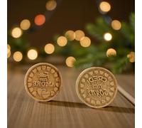 Doni Bomboniere Lot de 2 moules à gâteaux assortis en 2 variantes cadeau de Noël pour la maison utile bon marché bois idée cadeau amis spéciaux maman femme lui pas cher original