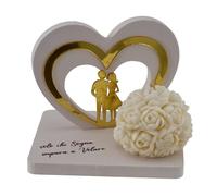 Doni Bomboniere Mariage 1 pcs Bougie avec Rose Coeur Stylisé Anniveresario Amoureux Embrassé Phrase Seulement Qui Rêve Apprendre à Voler Idées Cadeaux Complètes Originaux Bon marché