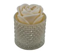 Doni Bomboniere Mariage 1 pcs Bougie Parfumée En Forme Anniversaire Rose Bougeoir en Verre Diamanté Idées Cadeau Complet Original Bon Marché Grand