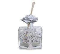 Doni Bomboniere Mariage 1 pcs Parfum en Verre avec Couple Mariés en Bois Arbre de Vie avec Rose Plâtre Utile Anniversaire Complet Mariage Idées Originales Élégant Mariage