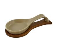 Doni Bomboniere Mariage 1 pièce repose-cuillère avec base en bois qui accueille et évite les toboggans. Il a une poignée ergonomique. Idées cadeaux complètes originales économiques