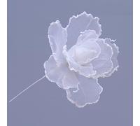 Doni Bomboniere Mariage 12 pcs Fleur Décorative En Forme D'anniversaire Rose Blanc Transparent Idées De Cadeau Complet Original Bon Marché