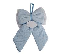 Doni Bomboniere Naissance 1 pc Arc avec Coeurs Bleus Nuvoletta Centrale Où Écrire le Nom de l'Enfant Idées Cadeaux complètes Originales Bon marché