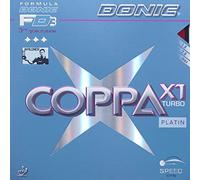 Donic coppa x1 turbo (platine) max (rouge)