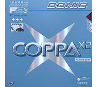 Donic Coppa x2 Platine Plaque, produit neuf, emballage d'origine, Soft, TT avec LIVRAISON M rot