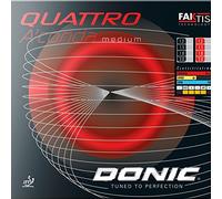 Donic Moyen Quattro Caoutchouc Aconda, Options d' 2,0 mm, Noir