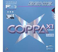 DONIC Plaquette Coppa X1 Turbo Platine Rouge 2,0 mm