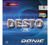 DONIC Revêtement Desto F2, rouge, 2,0 mm.