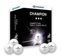 Donic-Schildkröt 608542 Champion ITTF Lot de 120 balles de tennis de table 3 étoiles Blanc